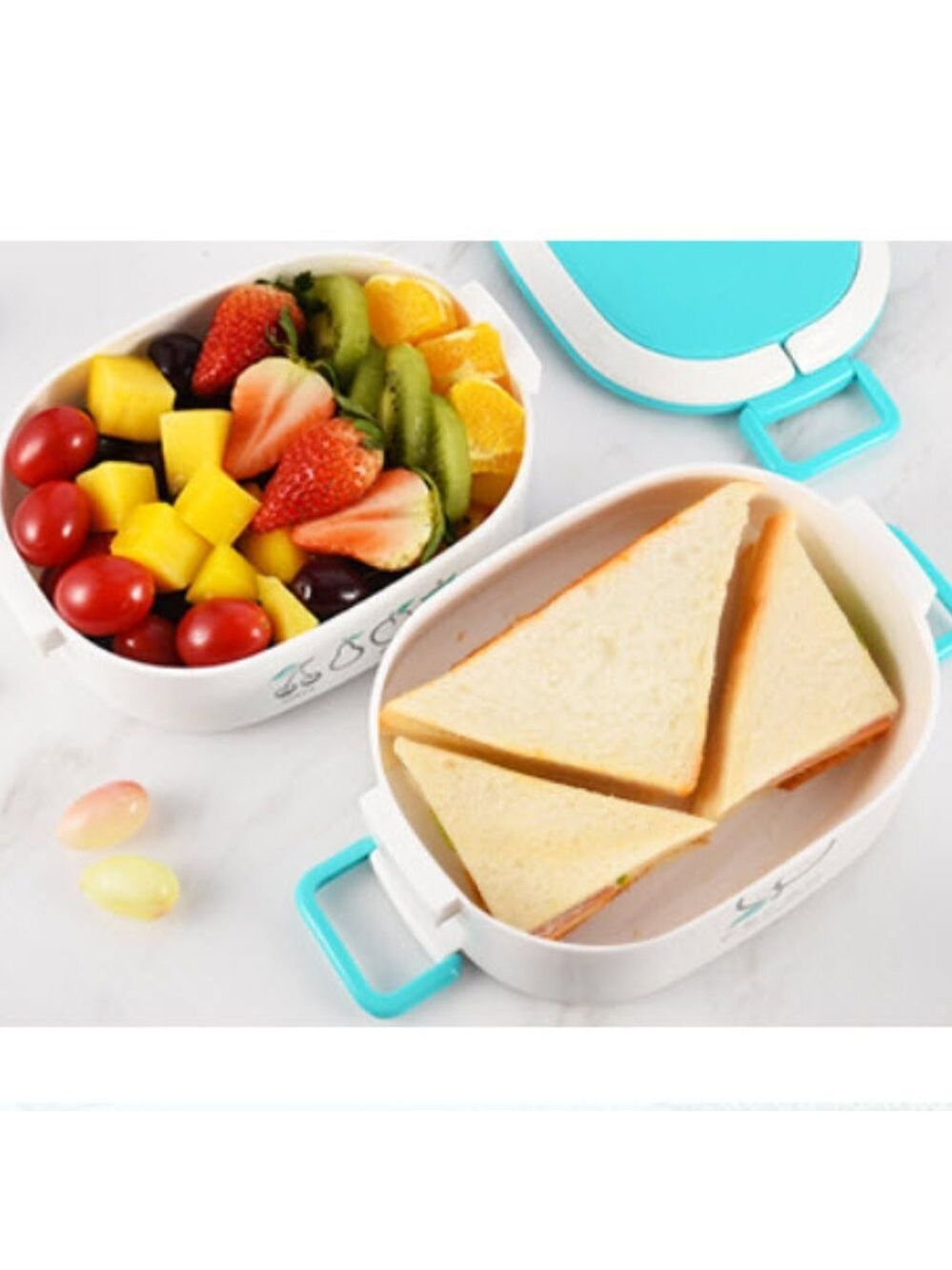 Double layer Bento box lunchbox lunch box - Picture 2 of 8